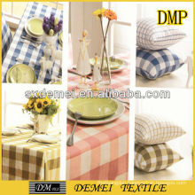 types of woven striped canvas poly cotton fabric